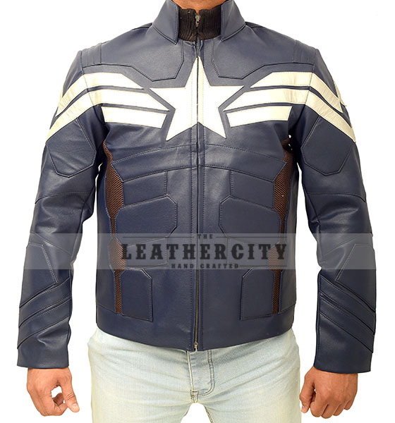 Classyak Mens America Fashion Soldier Leather Jacket