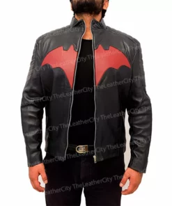 Batman Begins Black Leather Jacket