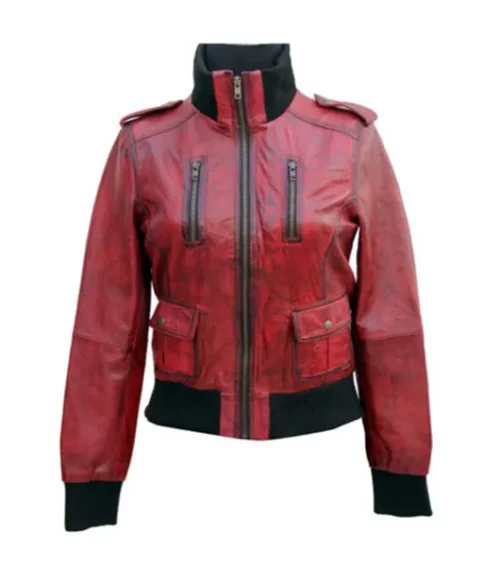 Ladies Cosmopolitan Fitted Fashion Genuine Leather Women Jacket