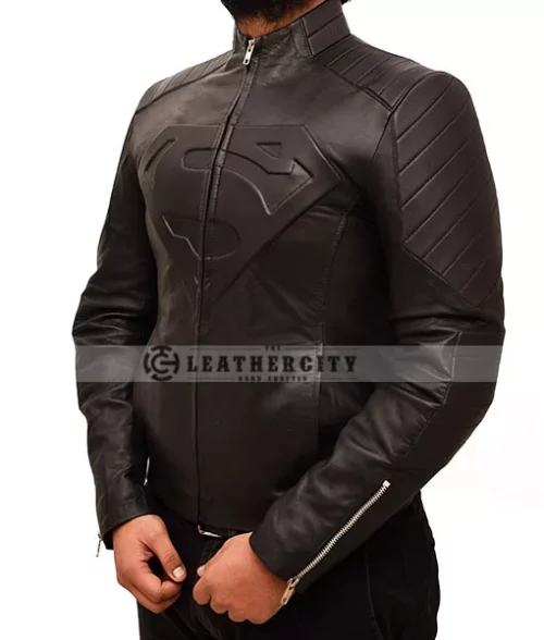 Superman Black Leather Jacket