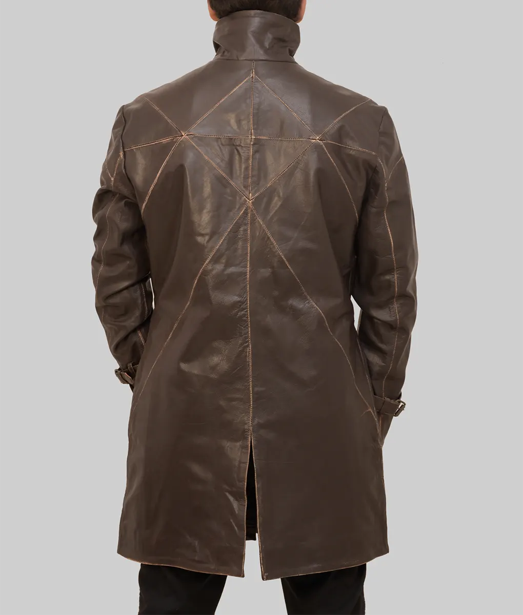 Watch Dogs Aiden Pearce Coat - Back