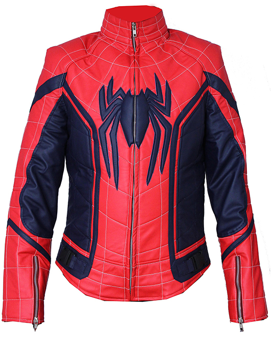 Spiderman Tom Holland Jacket with 100 Real Leather