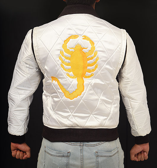 Slim Fit Drive Biker Rider Trucker Hot Ryan Gosling Jacket Embroidered Scorpion
