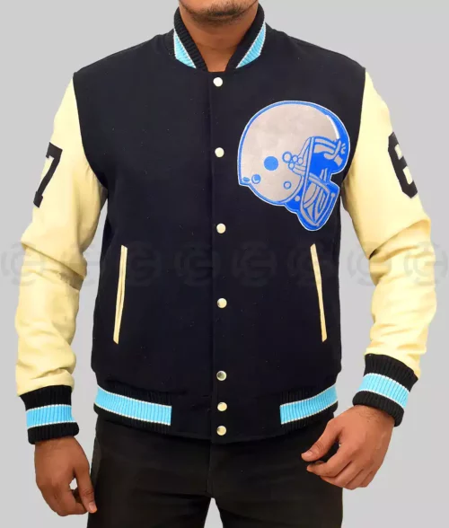 Beverly Hills Cop Wool with Leather Varsity Jacket