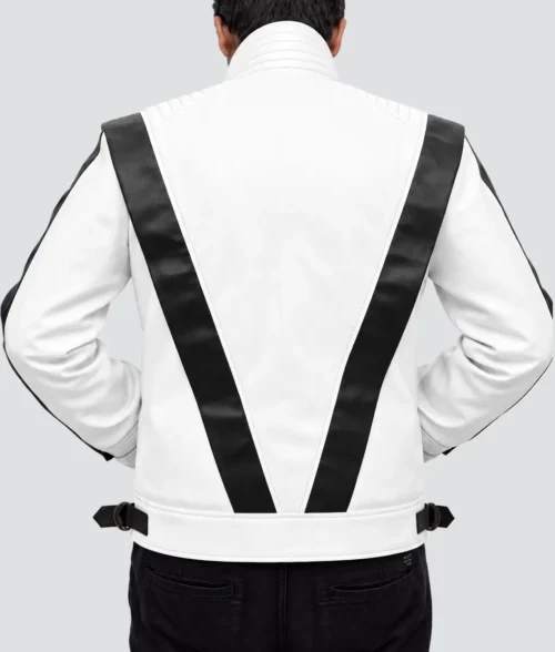 MJ White Thriller Jacket - Back View