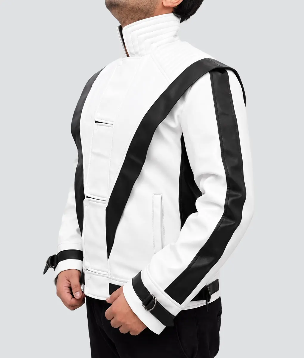MJ White Thriller Jacket - Left Side