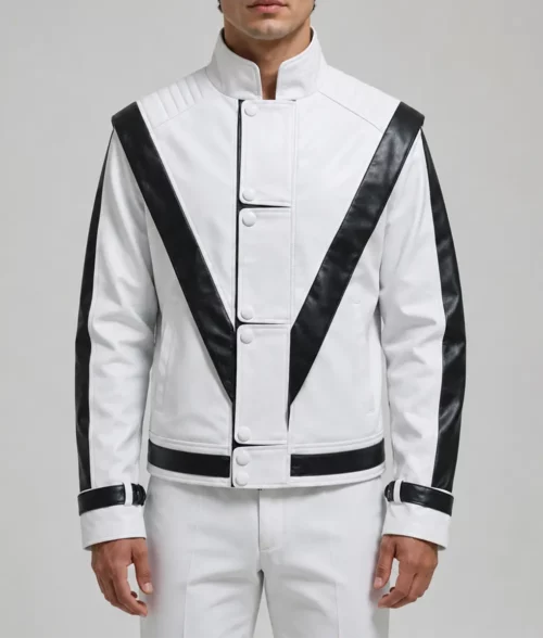 Michael Jackson White Thriller Jacket - Front