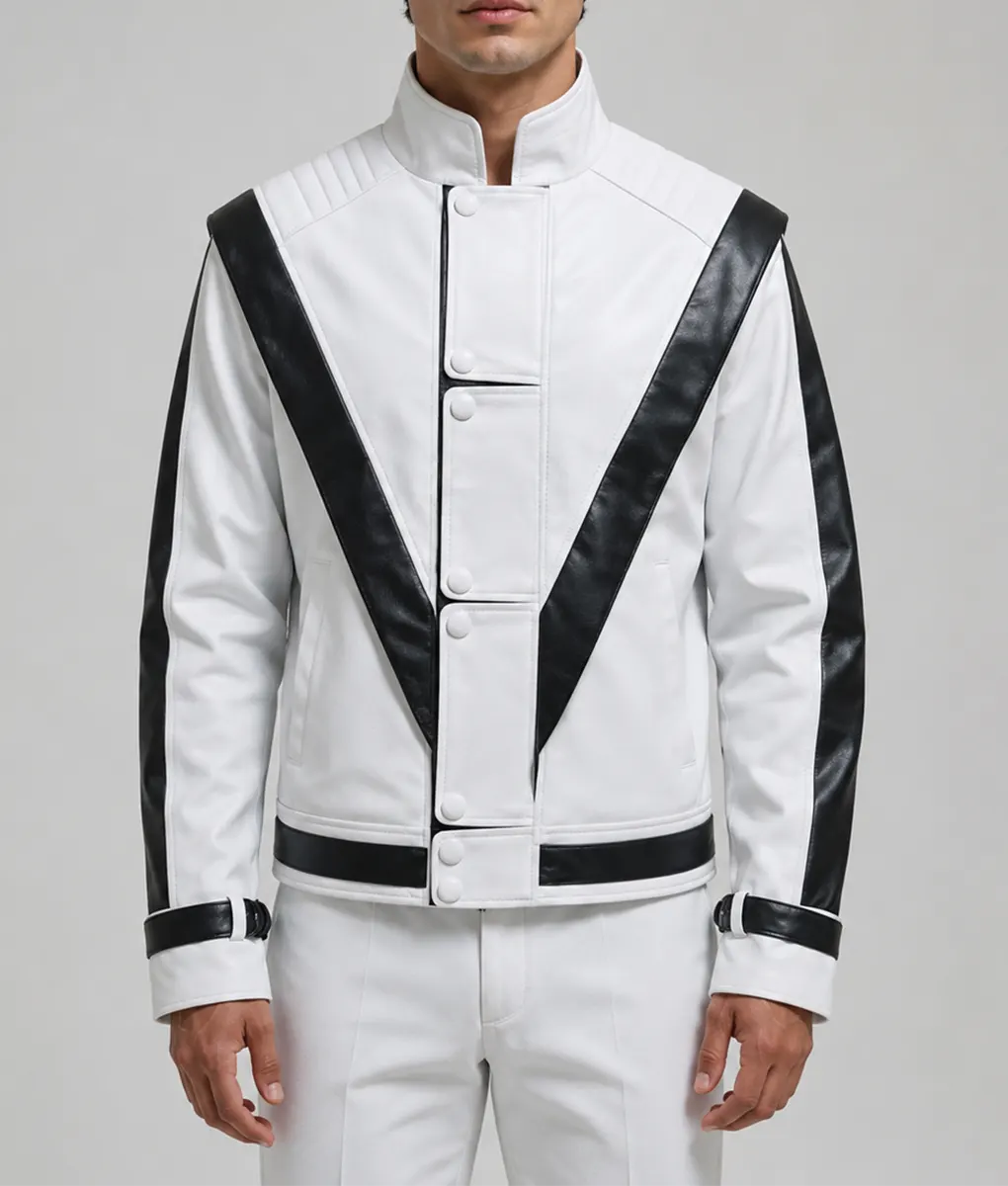 Michael Jackson White Thriller Jacket - Front