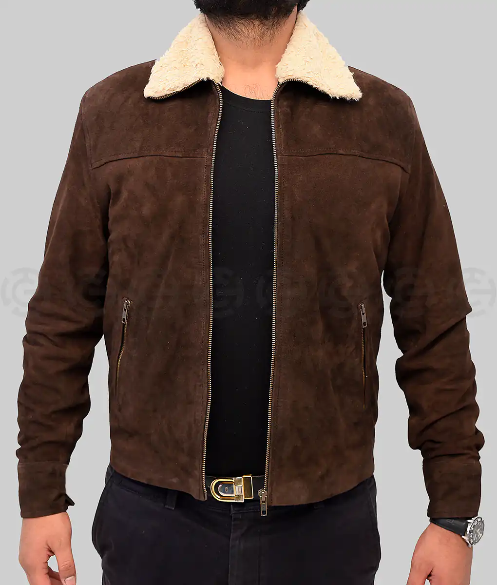 The Walking Dead Rick Grimes Suede Fur Jacket