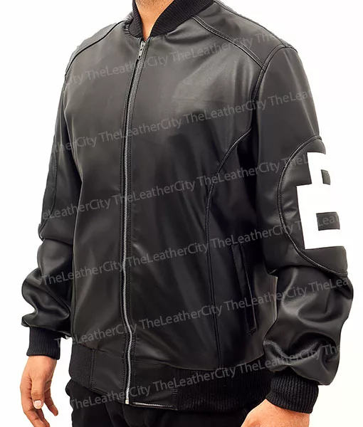 8 Ball David Puddy Black Leather Jacket