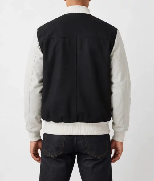 Baby Driver Ansel Elgort Varsity Jacket - Back