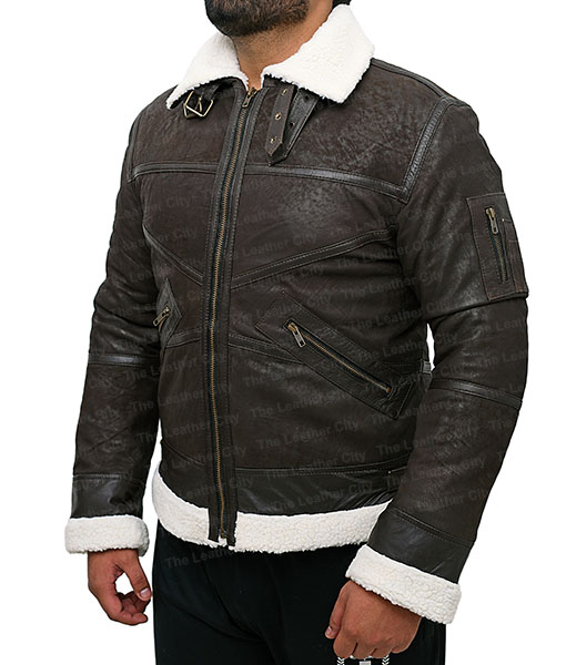 Mătura Sudoare liliac  Power: 50 Cent's Jacket in Brown Suede Leather - TLC
