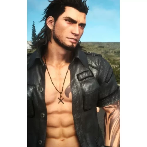 Final Fantasy XV Gladiolus Amicitia Leather Jacket