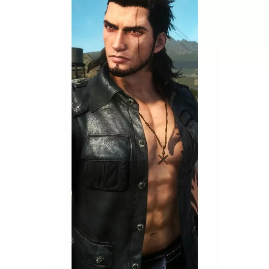 Final Fantasy XV Gladiolus Amicitia Leather Jacket