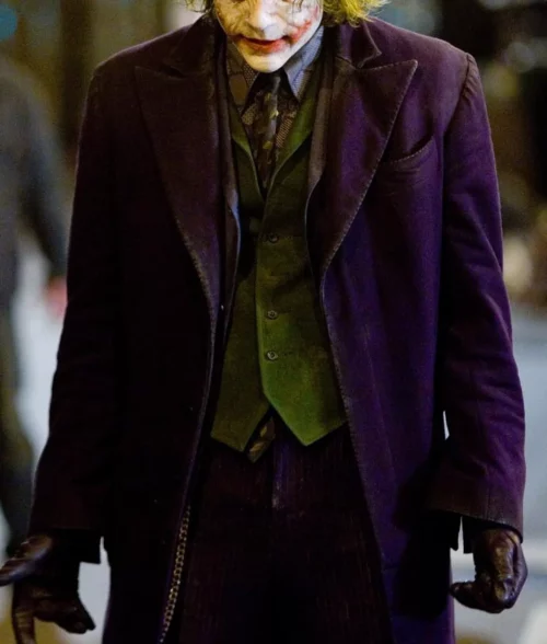 Joker Purple Cotton Trench Coat