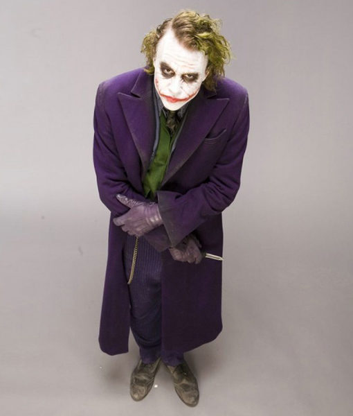 purple joker trench coat