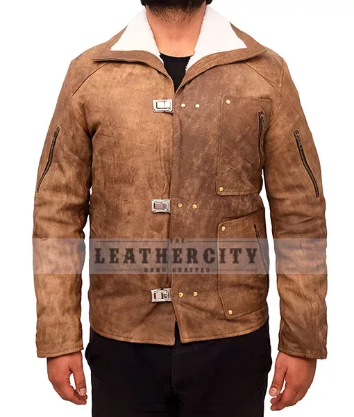 Wolfenstein The New Order Game William B.J Blazkowicz Leather Jacket