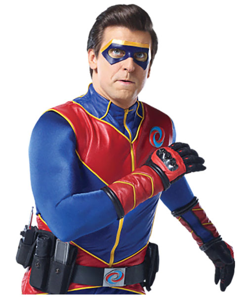 Captain Man Henry Danger Blue & Red Leather Jacket TLC