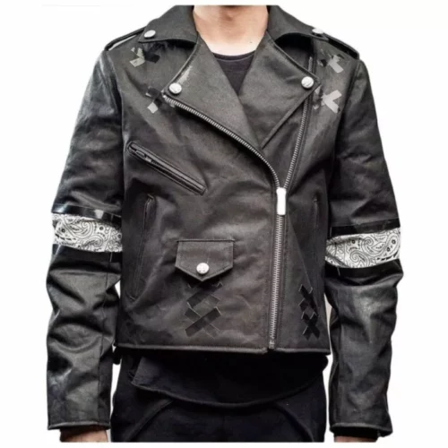 daft punnk shark leather jacket