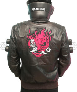 Cyberpunk 2077 Brown Samurai Gamer ‘V’ Leather Jacket