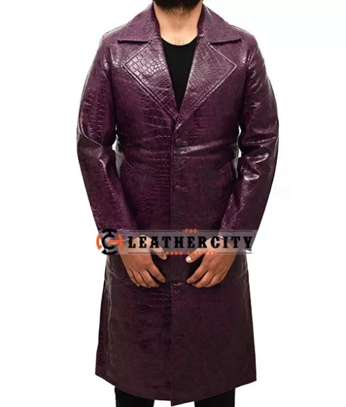 Joker Purple Trench Coat