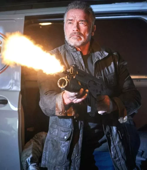 Terminator 6 Arnold Schwarzenegger Black Jacket