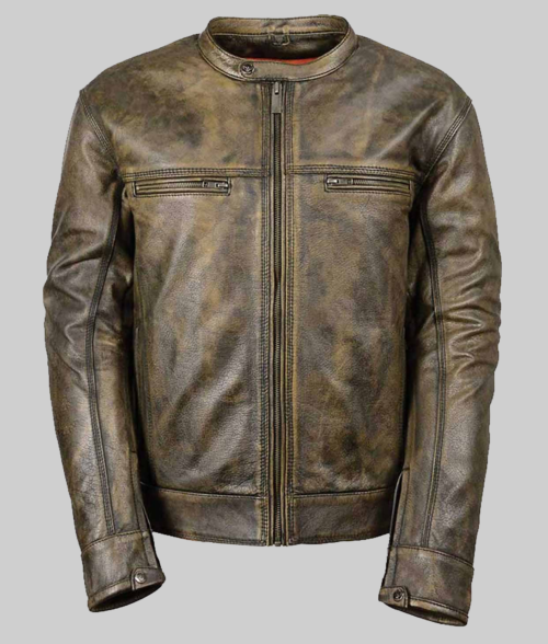 Big Barter Cafe Racer Jacket-FrontView