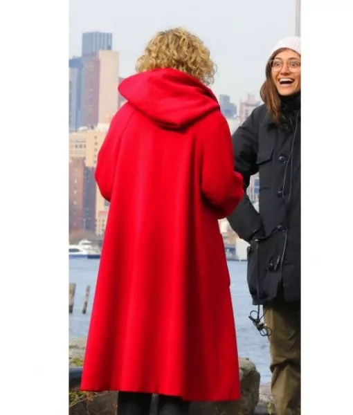 Julia Gardner Modern Love Red Coat