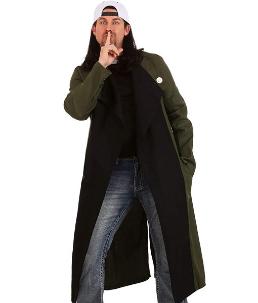 Jay and Silent Bob Strike Back Cosplay Costume Trench Coat Outfit Long Jacket NN