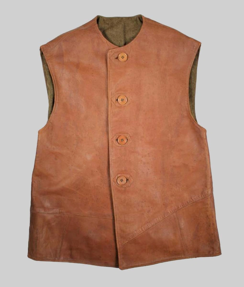 1917 Military Unifrom Vest Soldier Blake Leather Vest TLC