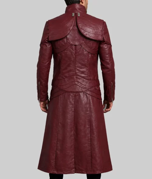 Dante Maroon Coat - Back