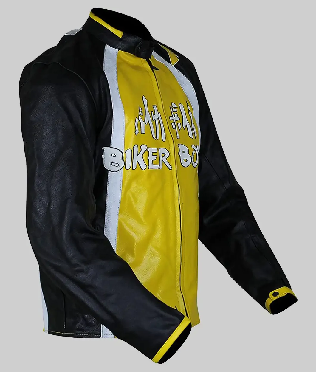 Derek Luke aka Biker Boyz Kid Yellow Biker Leather Jacket-Right