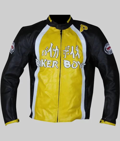 Derek Luke aka Biker Boyz Kid Yellow Motorcycle Jacket
