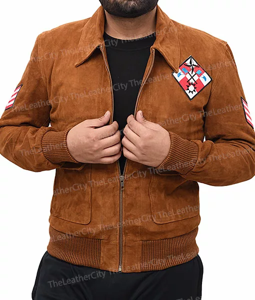 Shenmue III Ryo Hazuki (Corey Marshall) Brown Leather Jacket