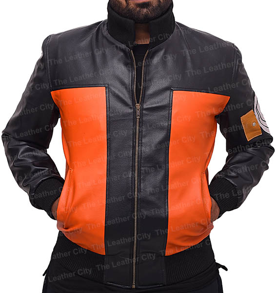 Naruto Uzumaki Bomber Leather Jacket