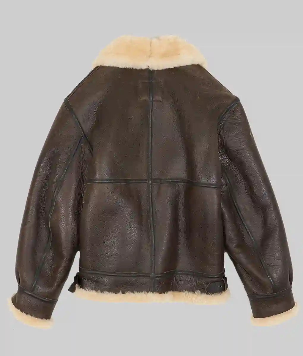 Gerald Men's Brown B-3 Leather Bomber Jacket | The Leather City