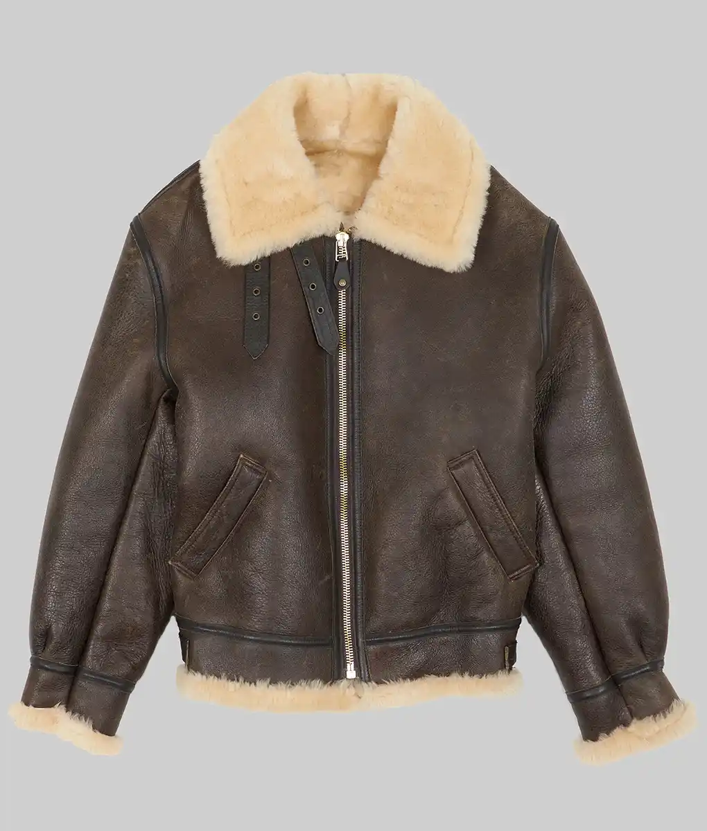 GOOD HELEER N-3 FLIGHT JACKET グッドヘラー Gerald Men's Brown B-3 Leather Bomber Jacket | The Leather City