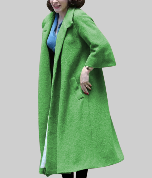 slim fit dress slacks The Marvelous Mrs. Maisel Coat  Rachel Brosnahan Green Wool Coat  Vintage  Jacket