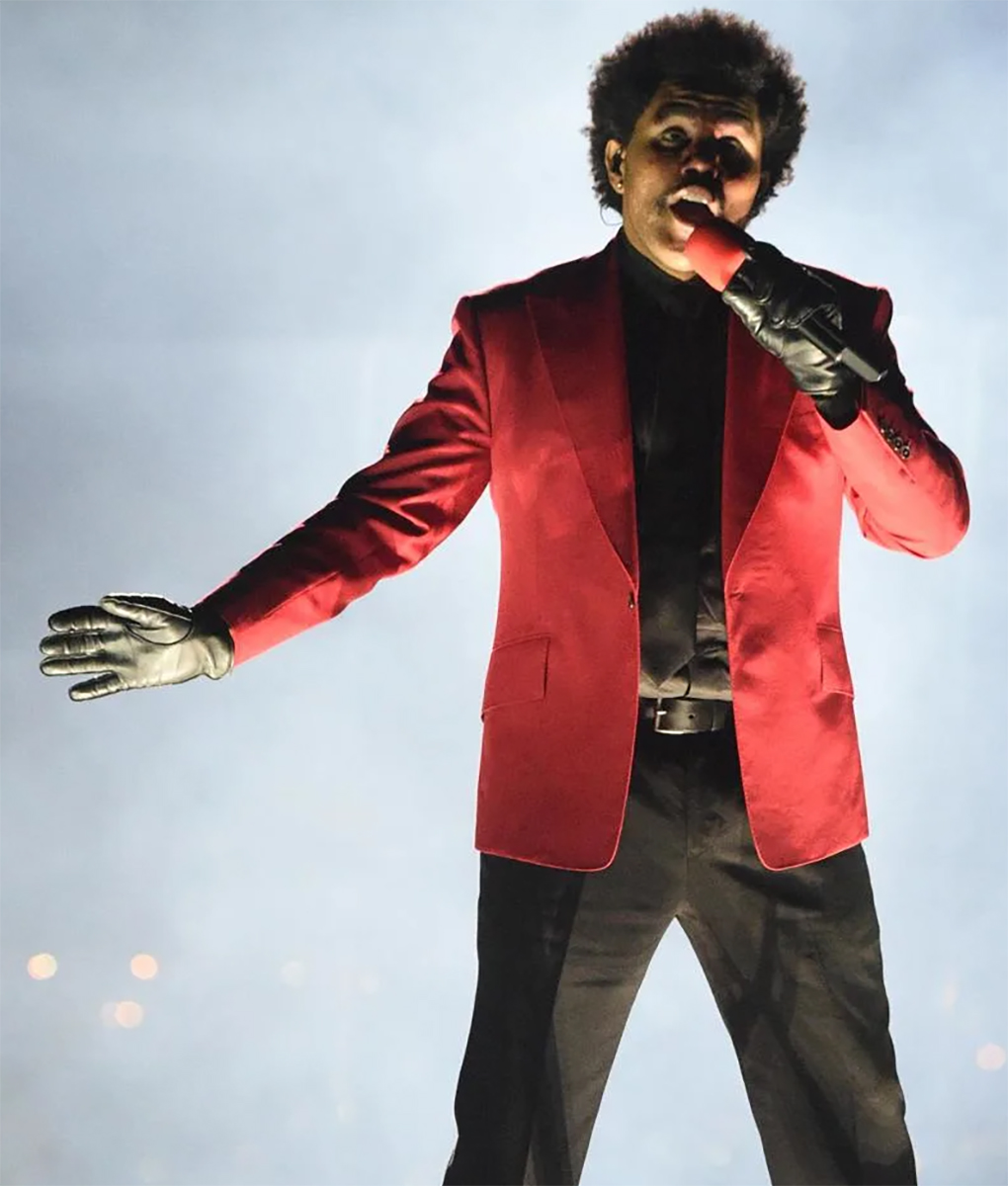 weeknd red suit
