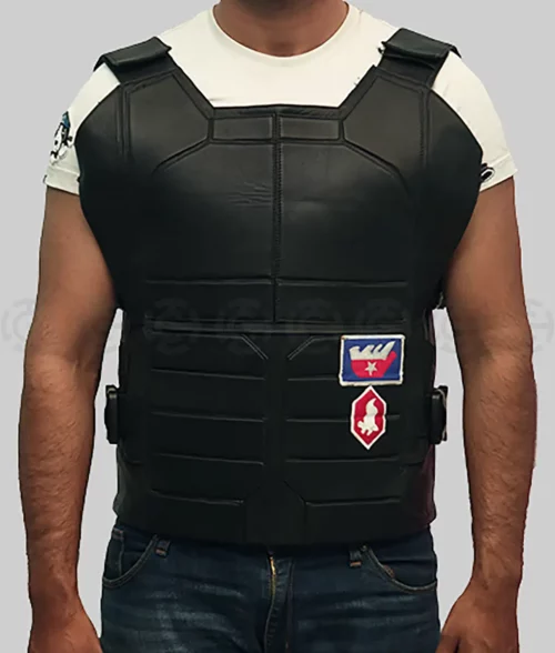 Cyberpunk 2077 Keanu Reeves (Johnny Silverhand) Samurai Leather Vest