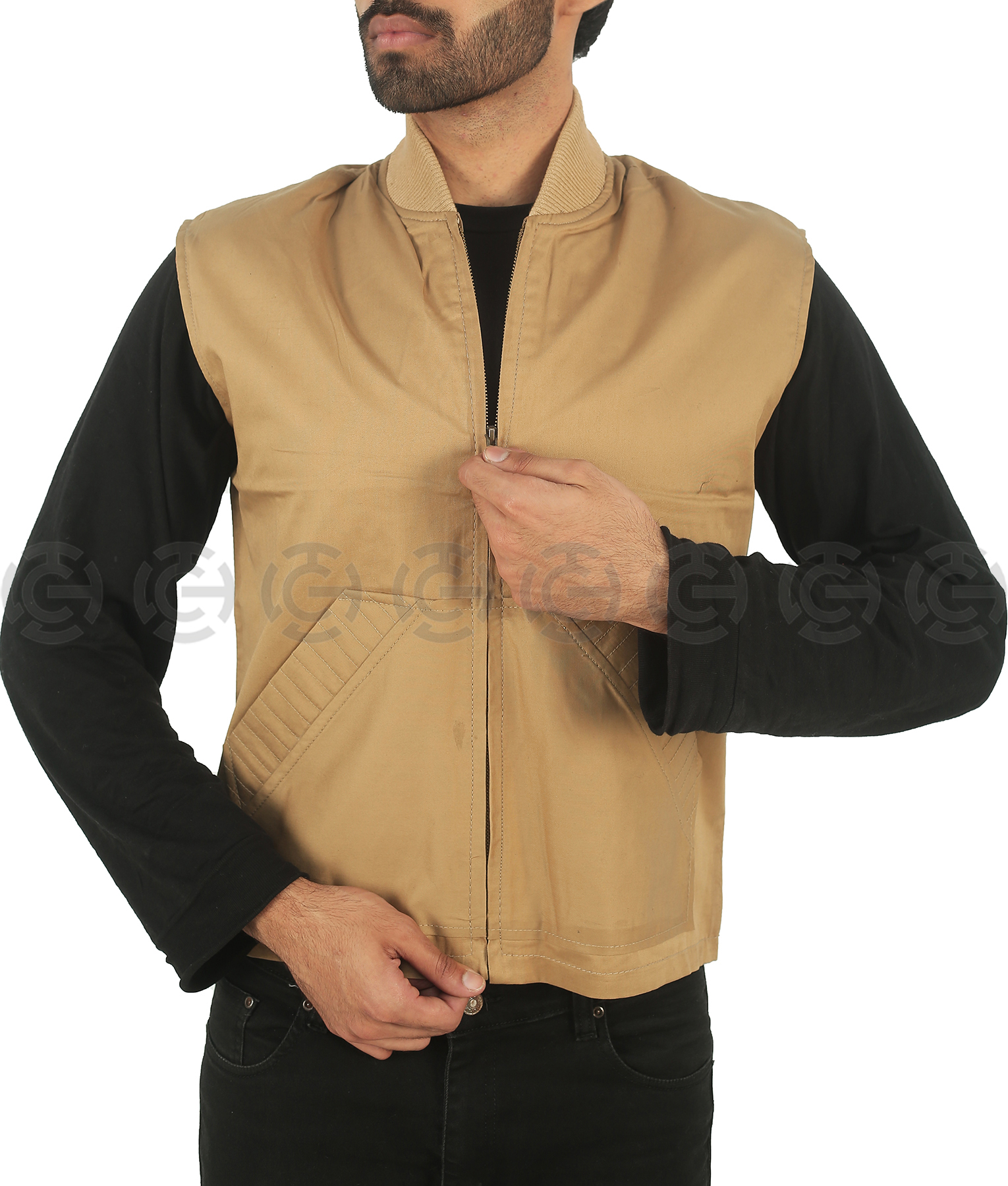 Yellowstone Luke Grimes (Kayce Dutton) Brown Cotton Vest