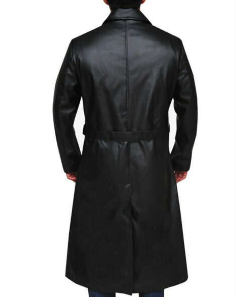 Willem Dafoe Leather Trench Coat