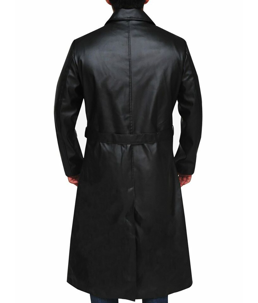 Willem Dafoe Leather Trench Coat