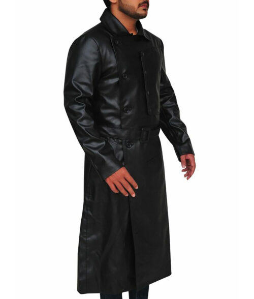 Willem Dafoe Leather Trench Coat