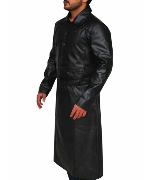 Willem Dafoe Leather Trench Coat