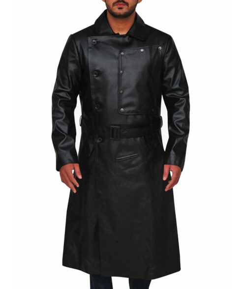 Willem Dafoe Leather Trench Coat