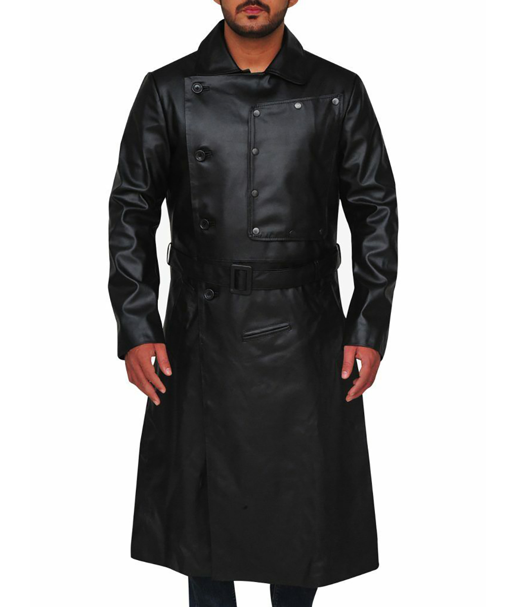 Willem Dafoe Leather Trench Coat