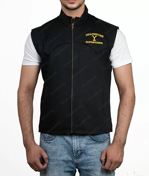 John Dutton Vest Yellowstone Dutton Ranch Vest THe Leather City