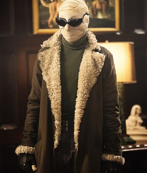 Doom Patrol's Negative Man Shearling Coat