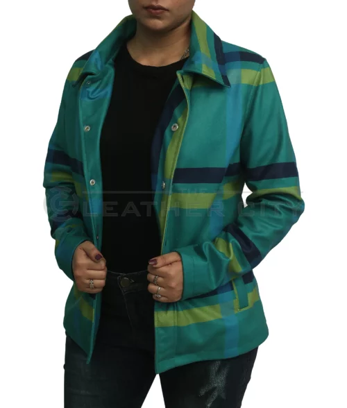 Beth Green Flannel Jacket